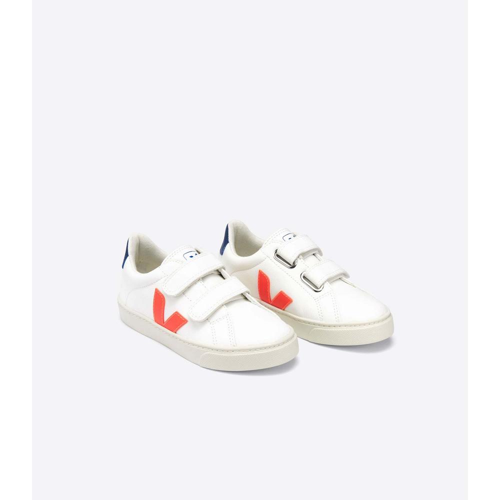 Veja ESPLAR CHROMEFREE Schoenen Kinderen White/Orange/Blue | BE 730AHK